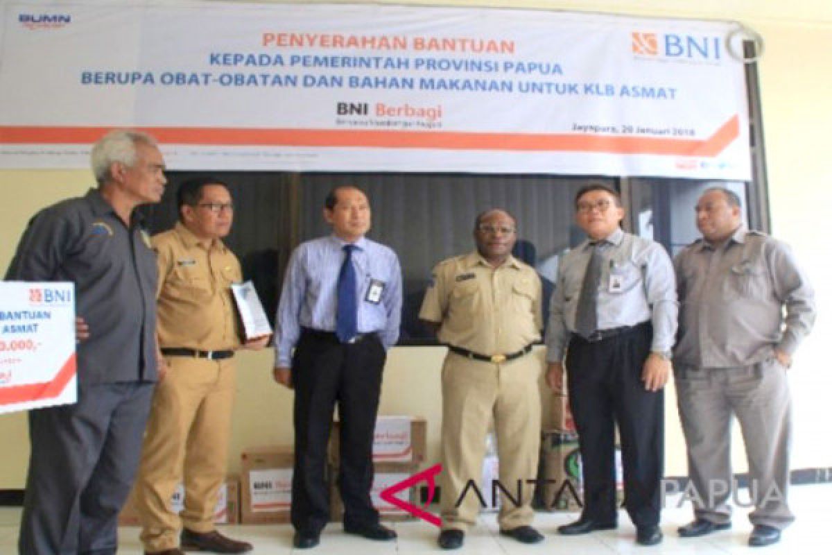 BNI Papua bantu warga Asmat