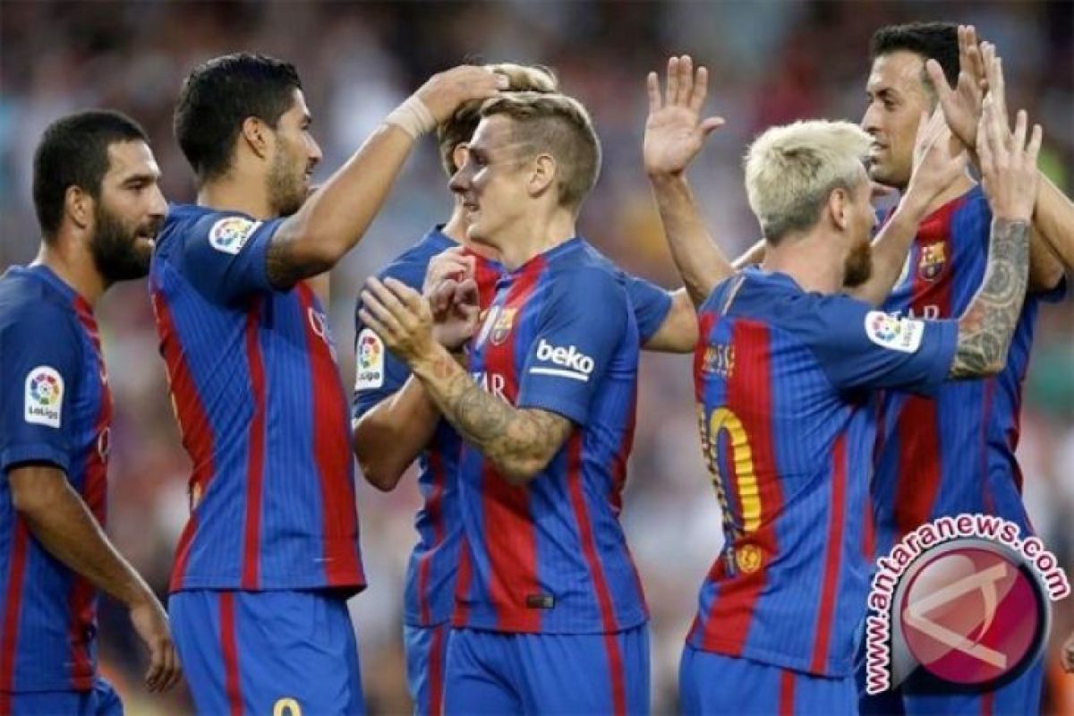 Barcelona malaju menuju gelar juara Liga Spanyol