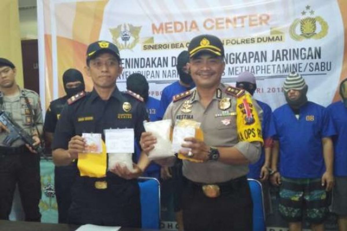 Berawal dari Pemeriksaan Kapal Feri Dumai, Hampir 1Kg Sabu Diamankan