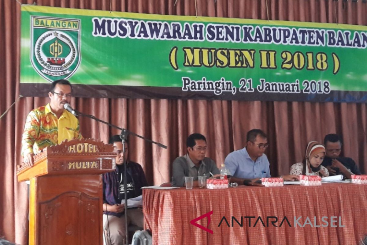 Husin Kembali Terpilih Sebagai Ketua Dewan Kesenian Balangan