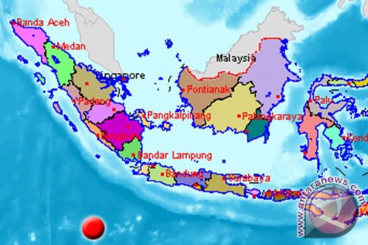 Gempa Banten hampir berbarengan gempa di PNG