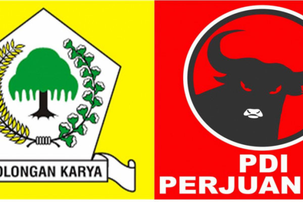 PDIP-Golkar berebut nomor satu