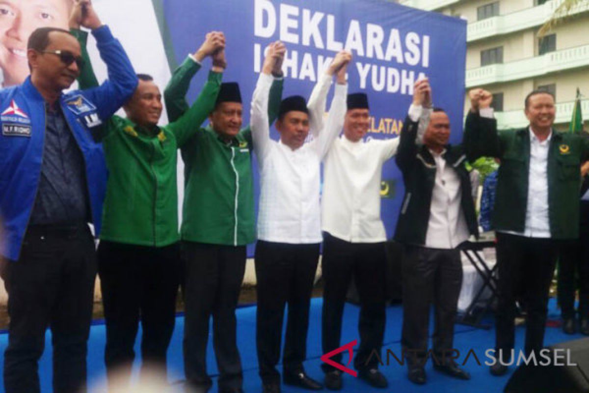 Ishak Mekki-Yudha deklarasi maju Pilkada Sumsel