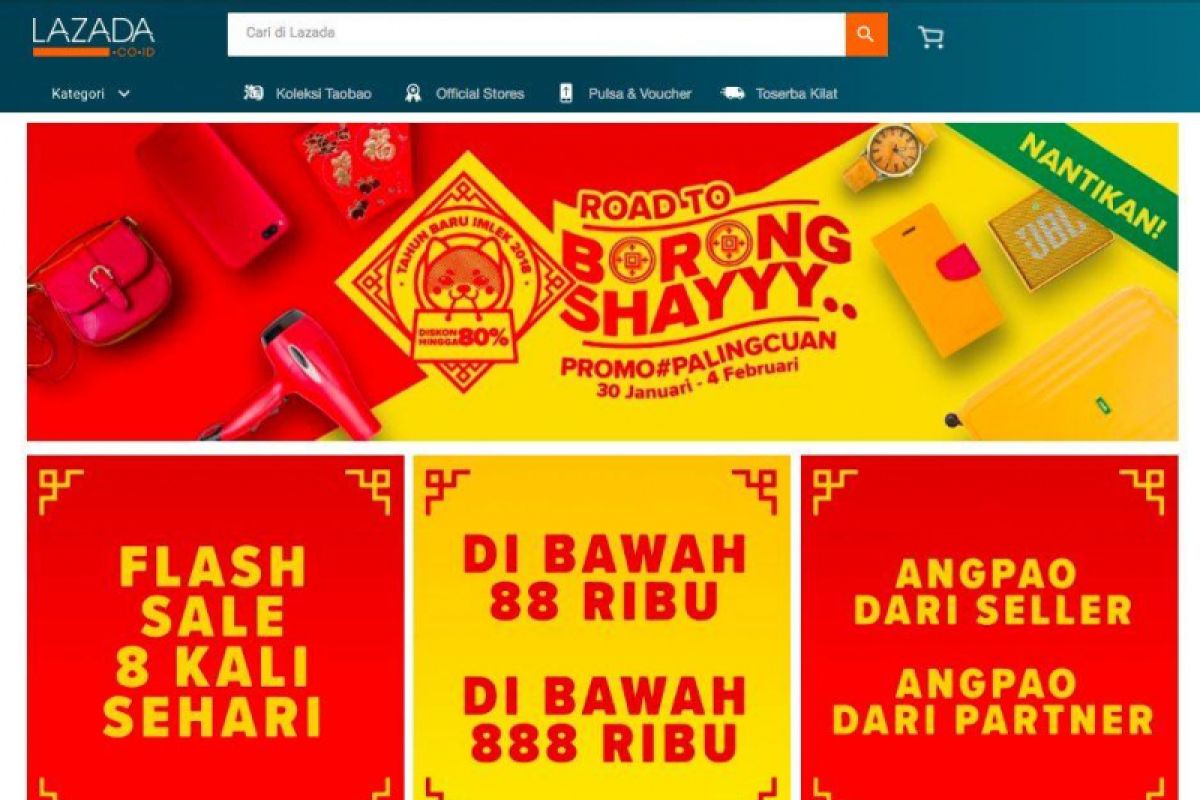 Lazada hadirkan promo sambut Imlek