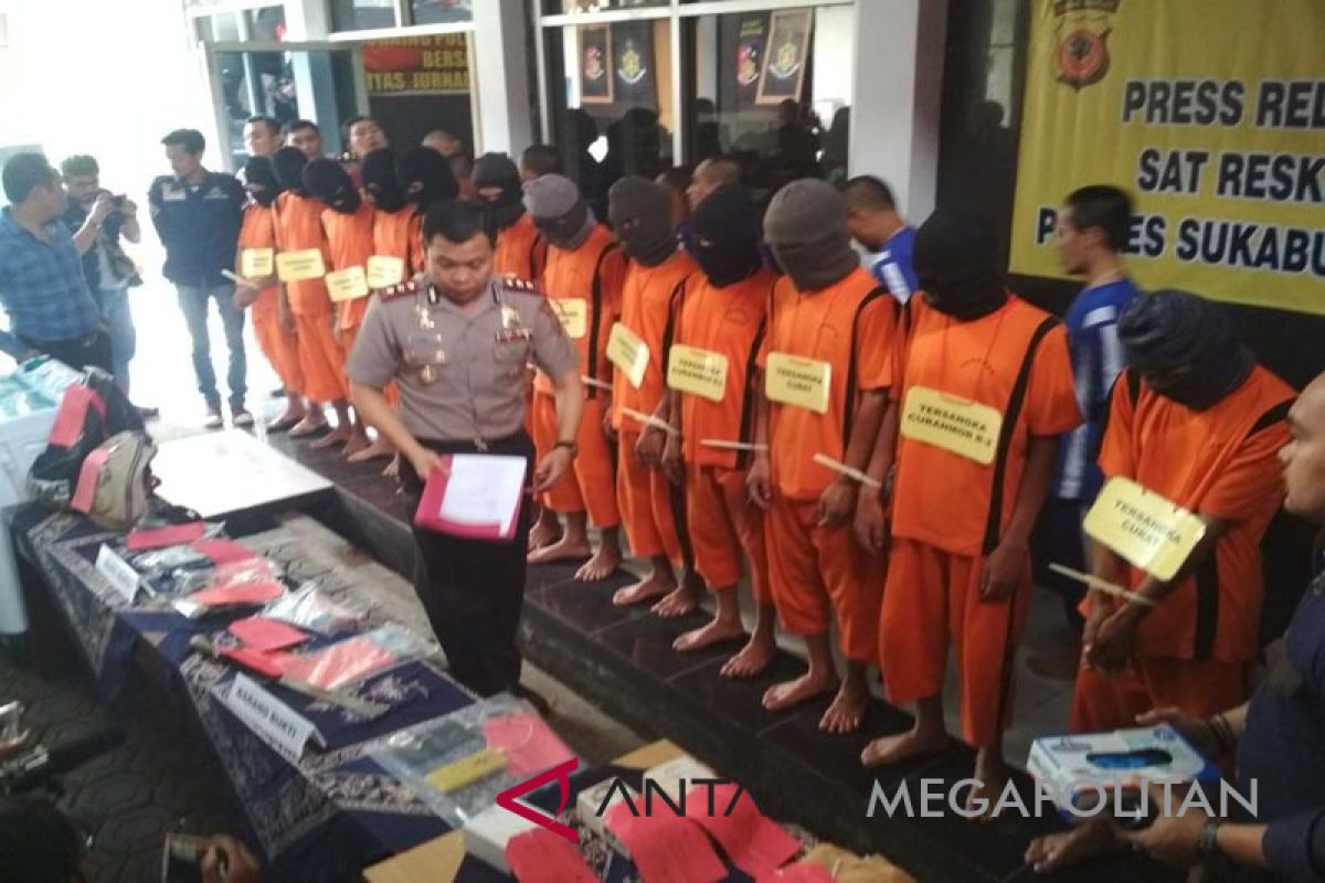 12 pengedar narkoba Sukabumi ditangkap