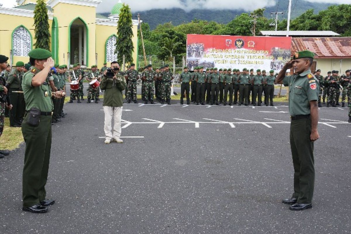 Korem Babullah sambut Satgas Tinombala