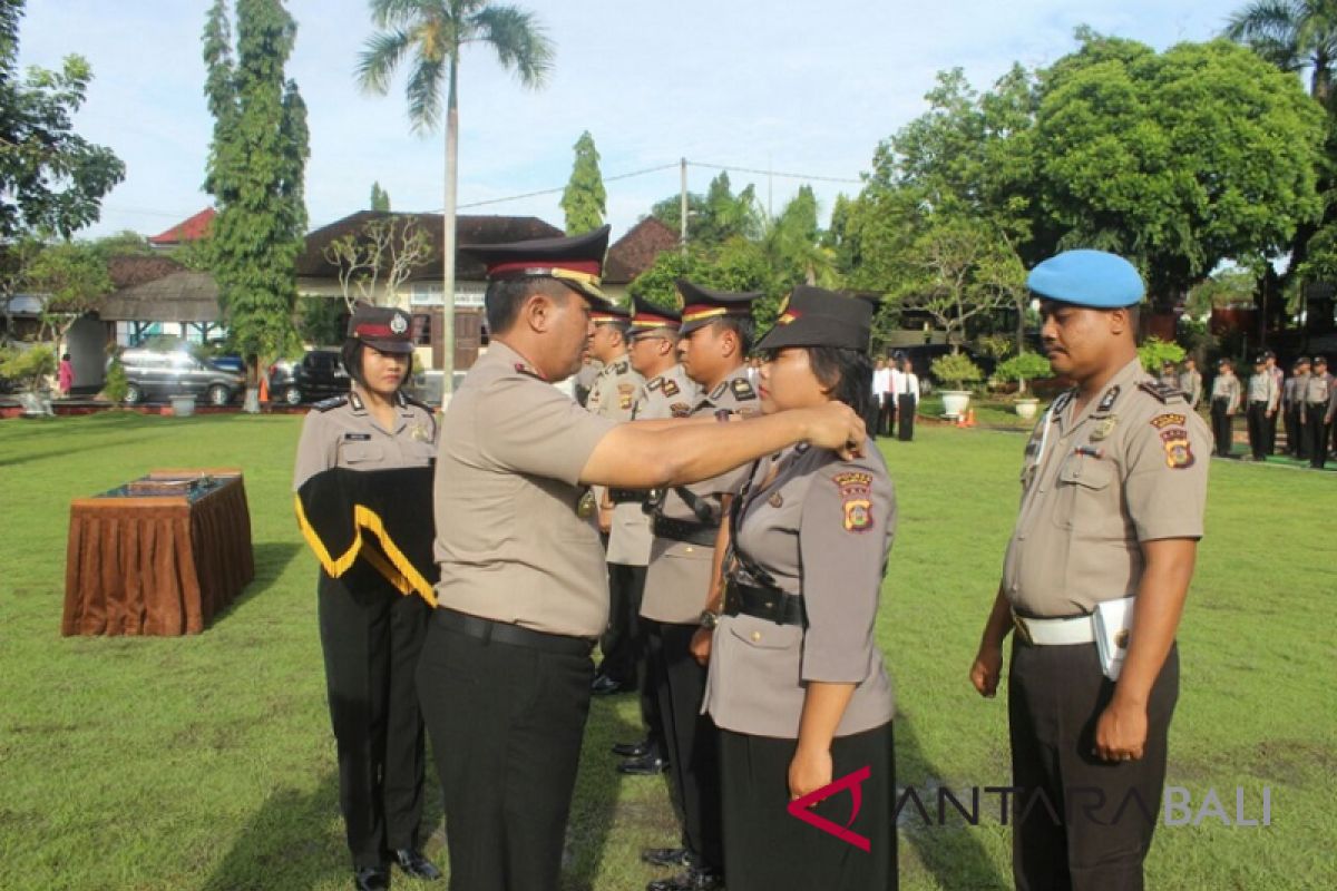 Polres Gianyar Pimpin Sertijab Kasatlantas-Reskrim