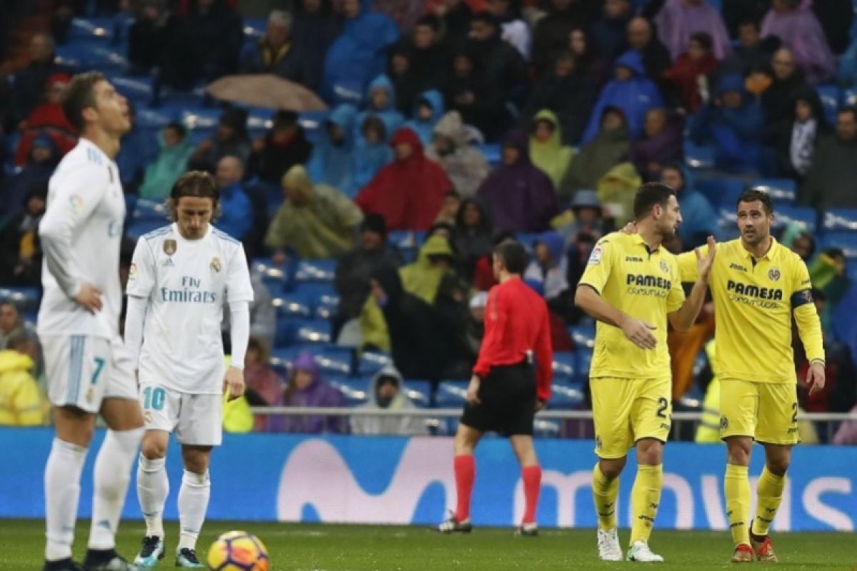 Real Madrid kalah 0-1 dari Villarreal di Bernabeu