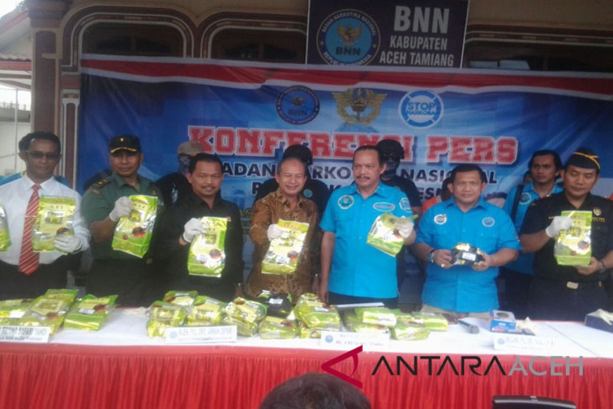 BNN gagalkan peredaran 25,8 kilogram sabu di Aceh