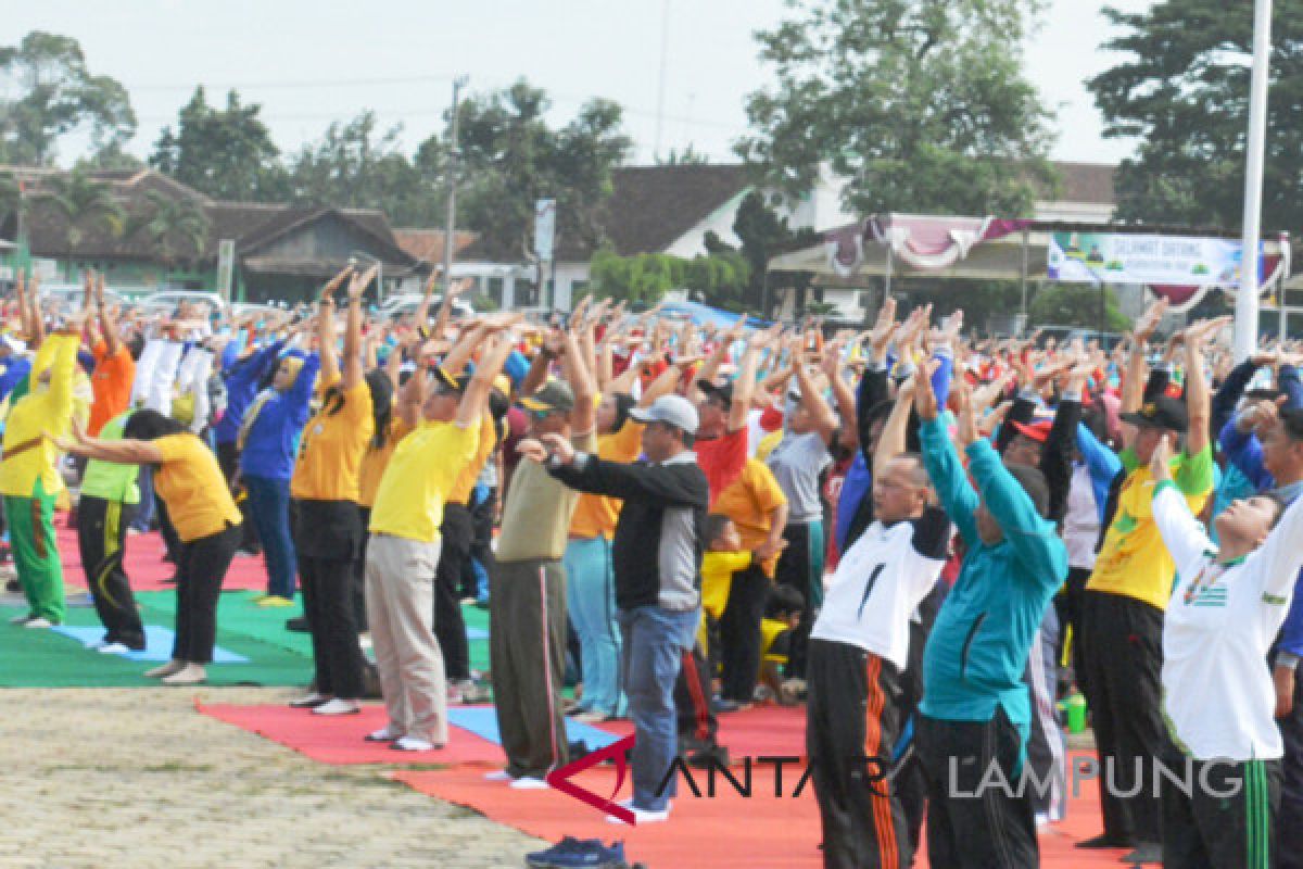 Lampung Timur gelar Festival Senam Yoga