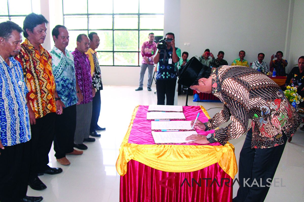Serah Terima Empat Kepala Desa Kecamatan Jorong
