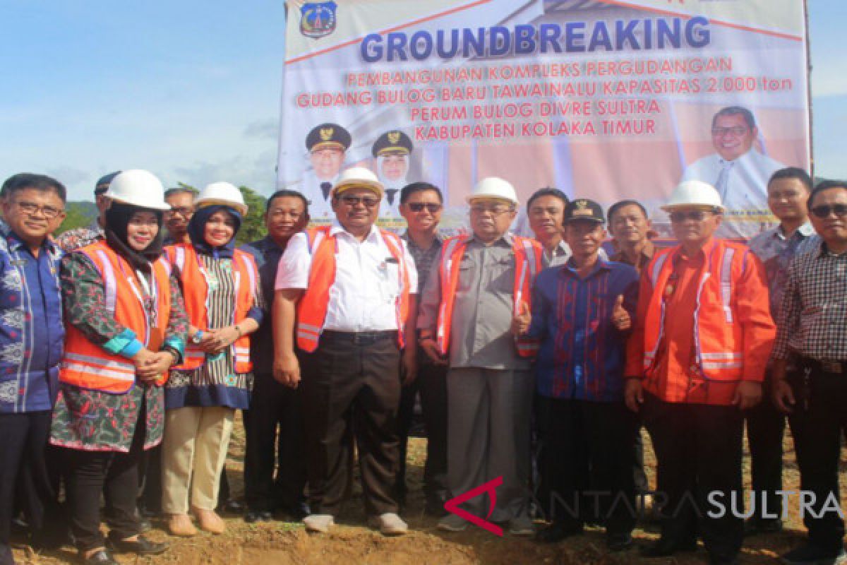 Pembangunan gudang bulog di Kolaka Timur dimulai