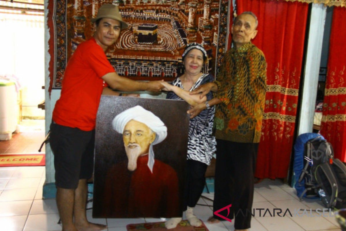 Lukisan Syekh Muhammad Arsyad Al-Banjari Pulang Kampung