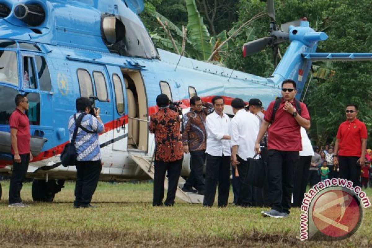 Presiden tiba di Dharmasraya mulai rangkaian kunjungan kerja