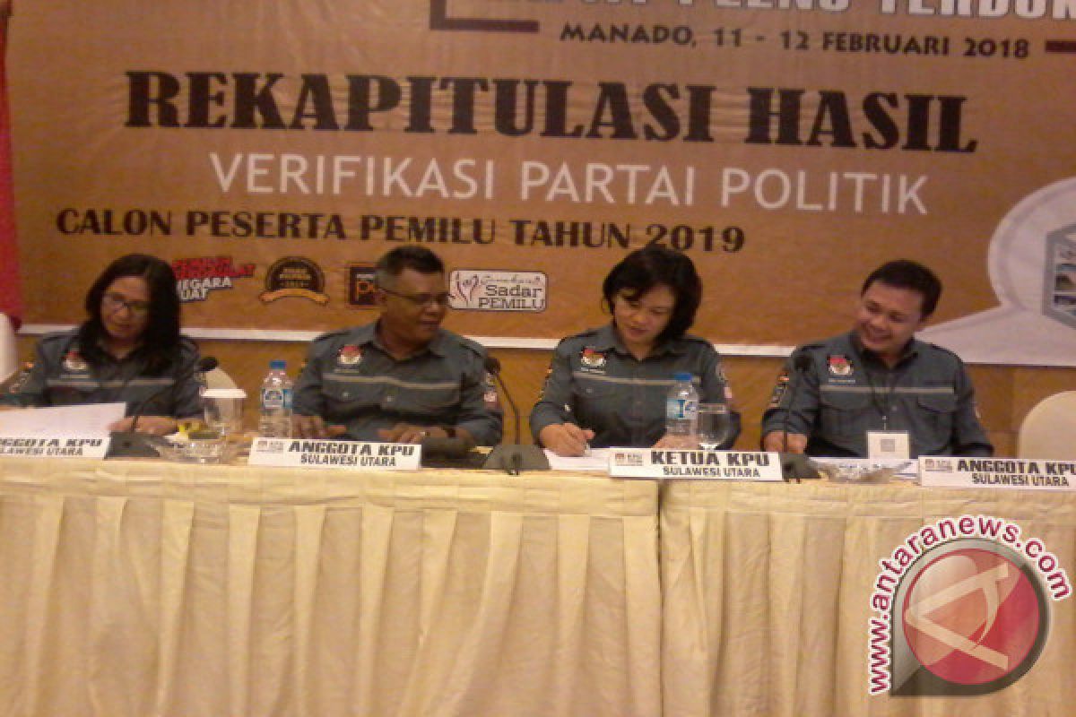 KPU Sulut: 16 Parpol memenuhi syarat 