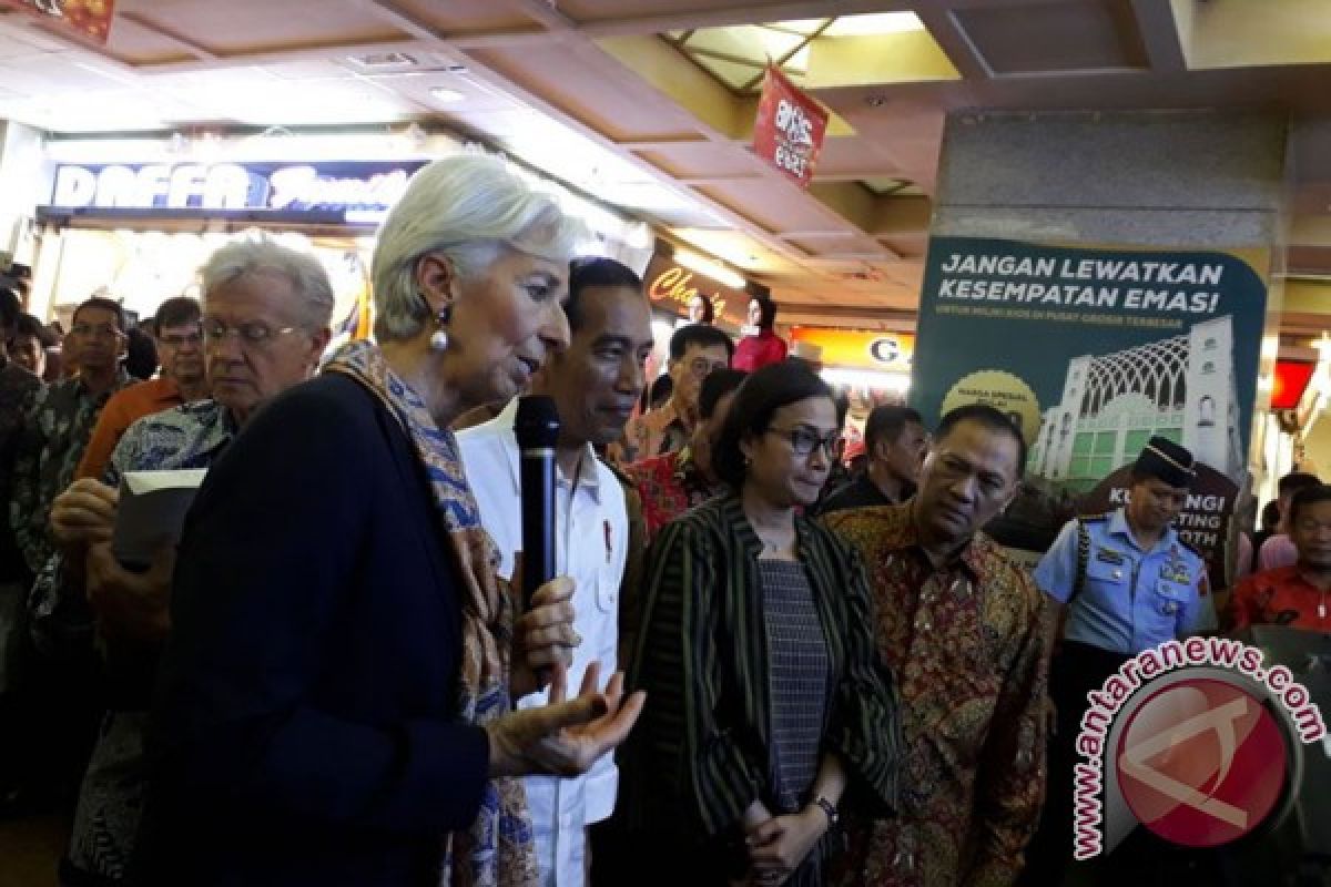 Jokowi minta masukan dari Lagarde soal UMKM