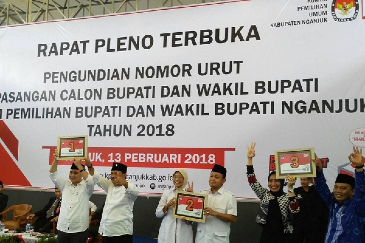 Peserta Pilkada Nganjuk  Pawai Pengenalan