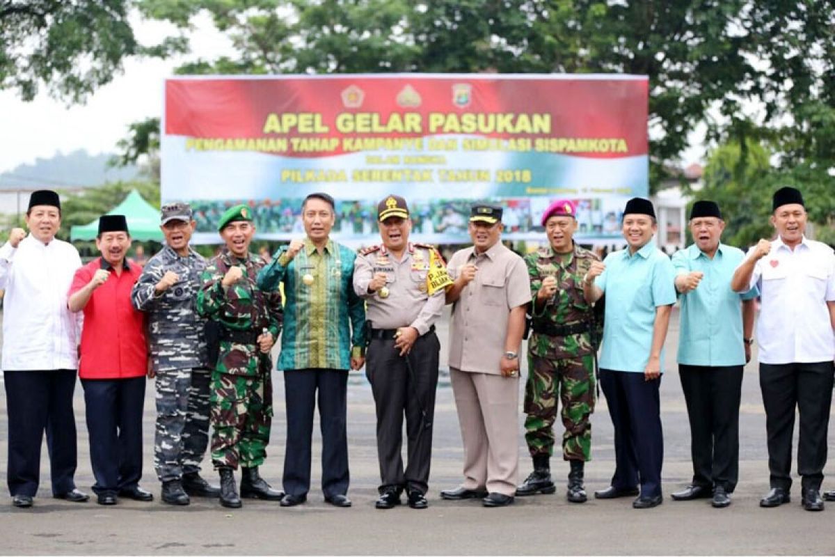 Didik Suprayitno Menghadiri Apel Kesiapan Pengamanan Pilkada Lampung 2018
