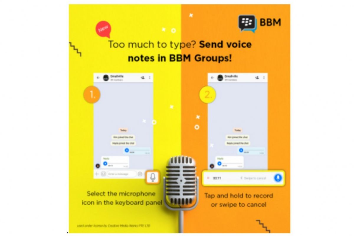 BBM rilis versi terbaru, berfitur pesan suara hingga lini masa