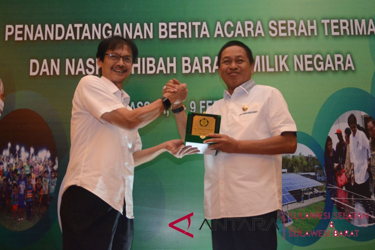 Pangkep terima bantuan BMN PLTS Rp24 miliar