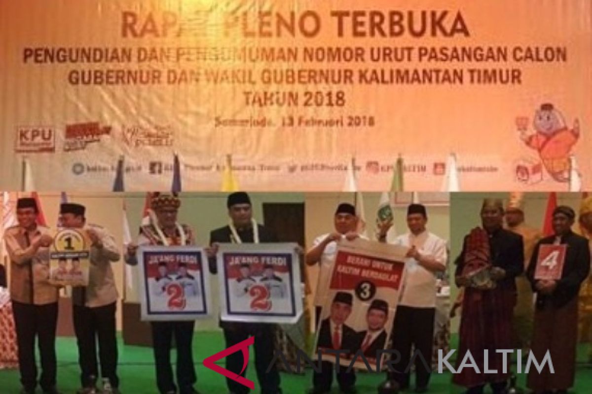 Cagub-cawagub saling klaim dapat nomor keberuntungan