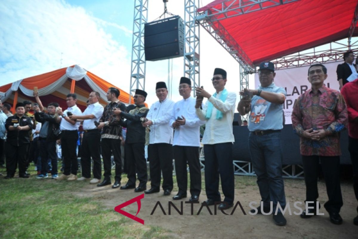 Pelepasan burung merpati tandai deklarasi kampanye damai