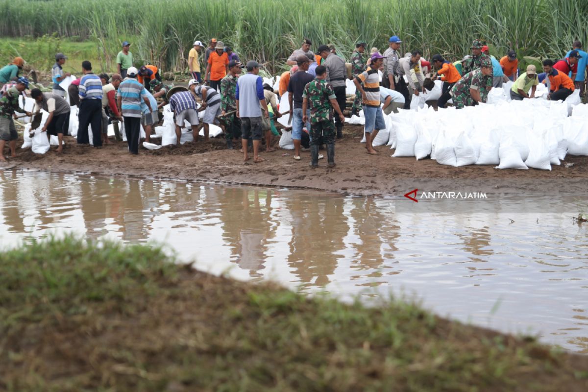 TNI-Polri Ponorogo Bersama Warga Percepat Pembangunan Talud