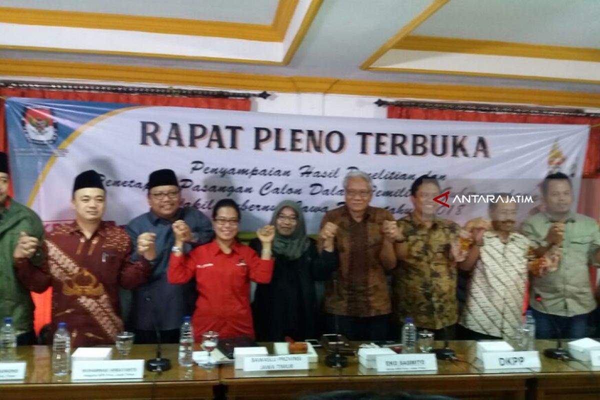 Gus Ipul-Puti dan Khofifah-Emil Resmi Peserta Pilkada Jatim