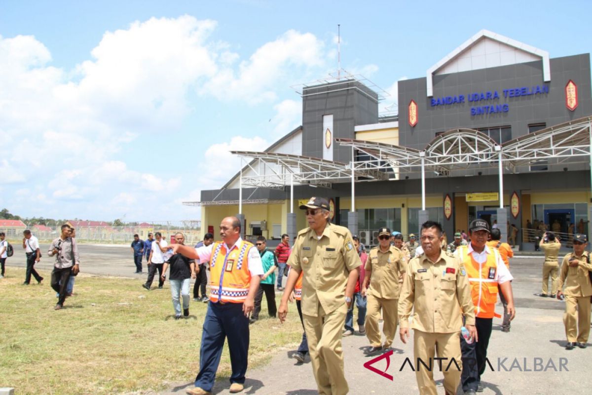 Operasional bandara Tebelian 26 april