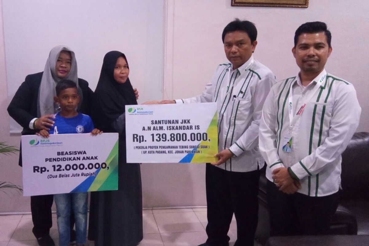 BPJS Ketenagakerjaan Banda Aceh bayar klaim Rp35,4 miliar