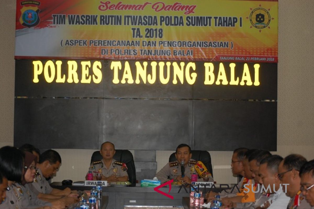 Itwasda Polda  kunjungan cegah penyimpangan-pelanggaran