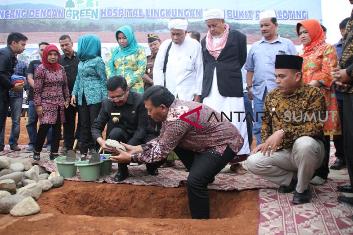 Gubernur peletakan batu pertama RSUD Panyabungan