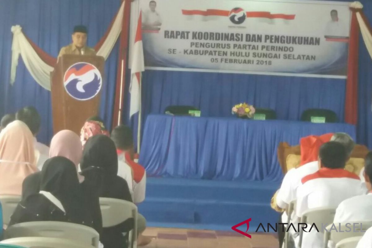 Kepengurusan DPD Perindo HSS Dikukuhkan