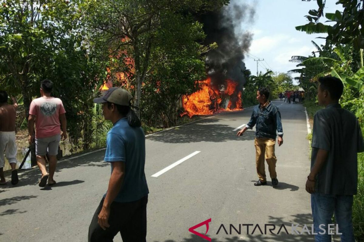 Kebakaran Sungai Kupang Akibatkan Satu  Korban Luka