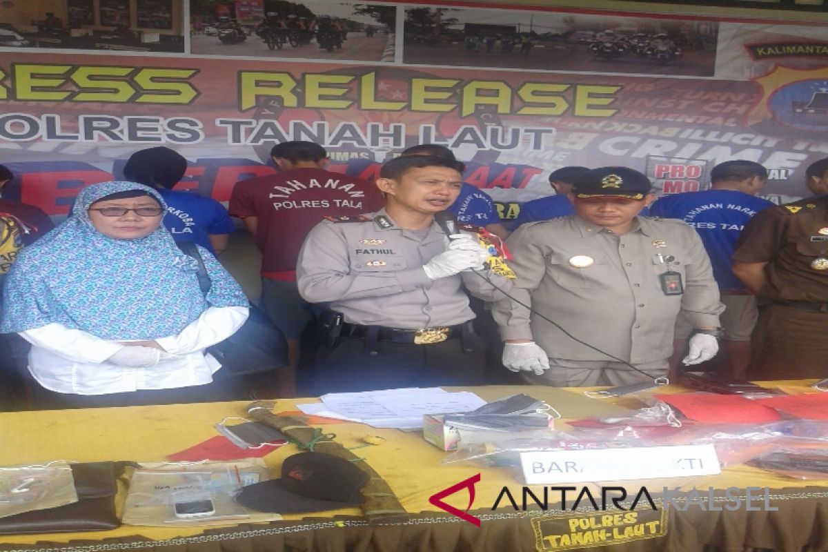 Dua Bulan Polres Tala Tangani 17 Kasus Narkoba