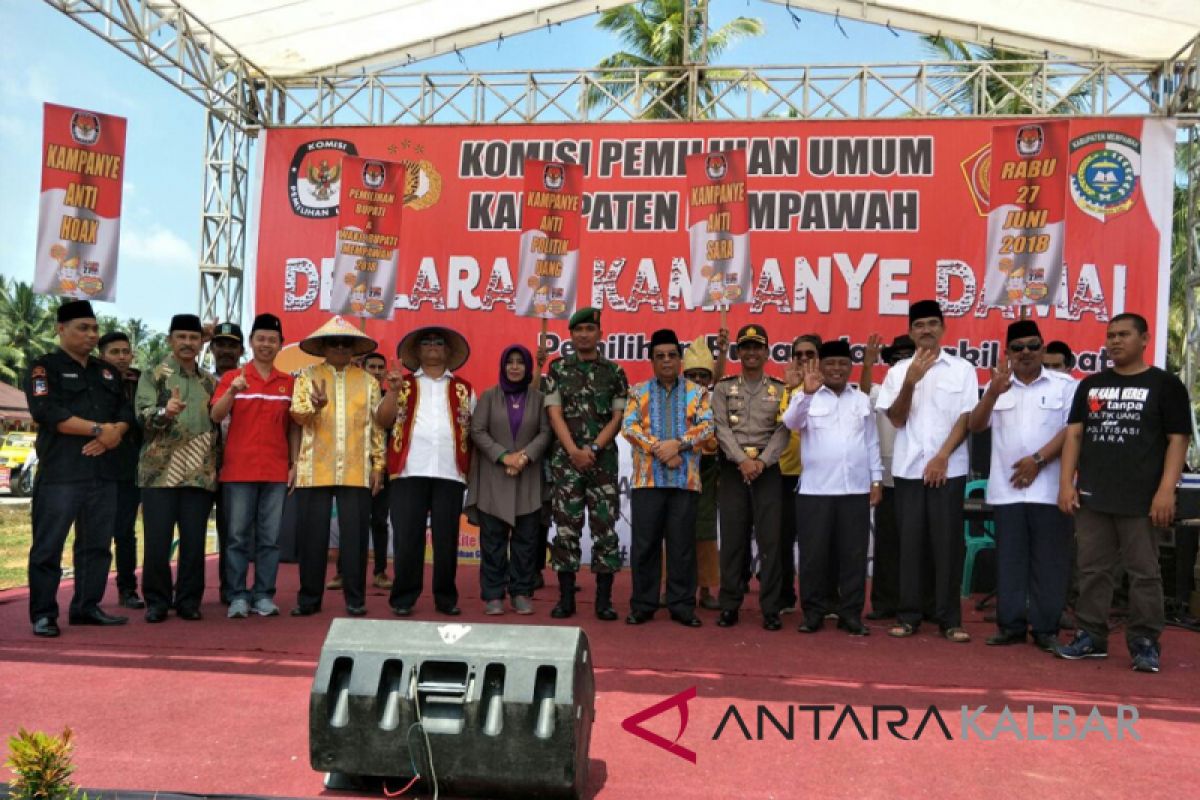 KPU Mempawah gelar deklarasi kampanye damai