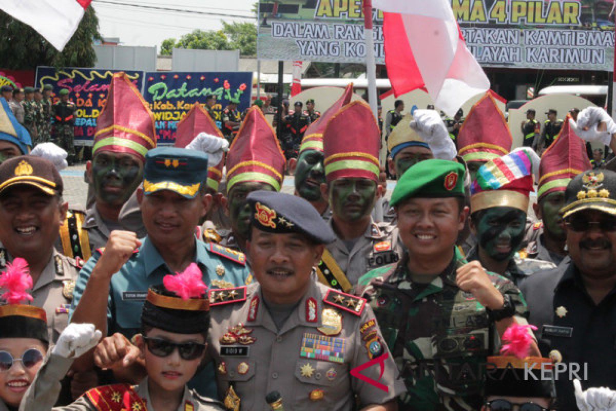 Kapolda Kepri hargai sinergi TNI-Polri di Karimun