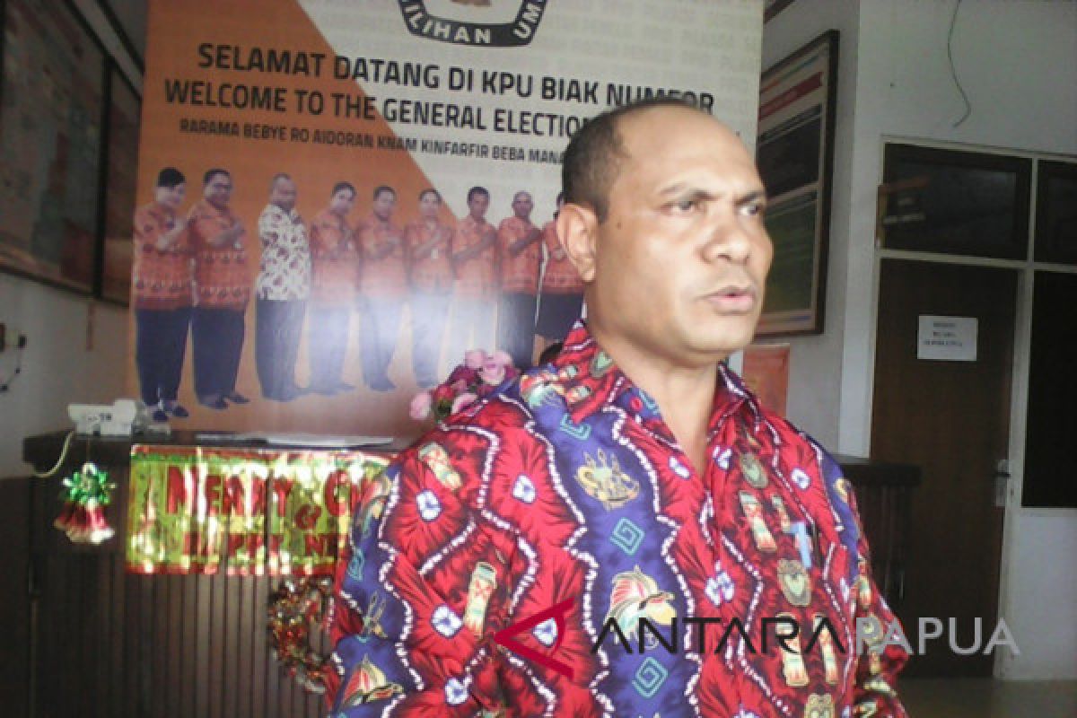 KPU Biak Numfor umumkan daftar caleg sementara Pemilu 2019