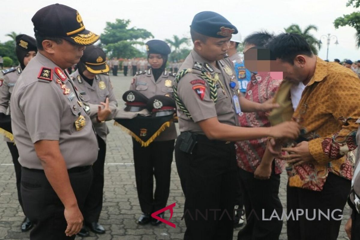 13 anggota Polda Lampung diberhentikan tidak hormat