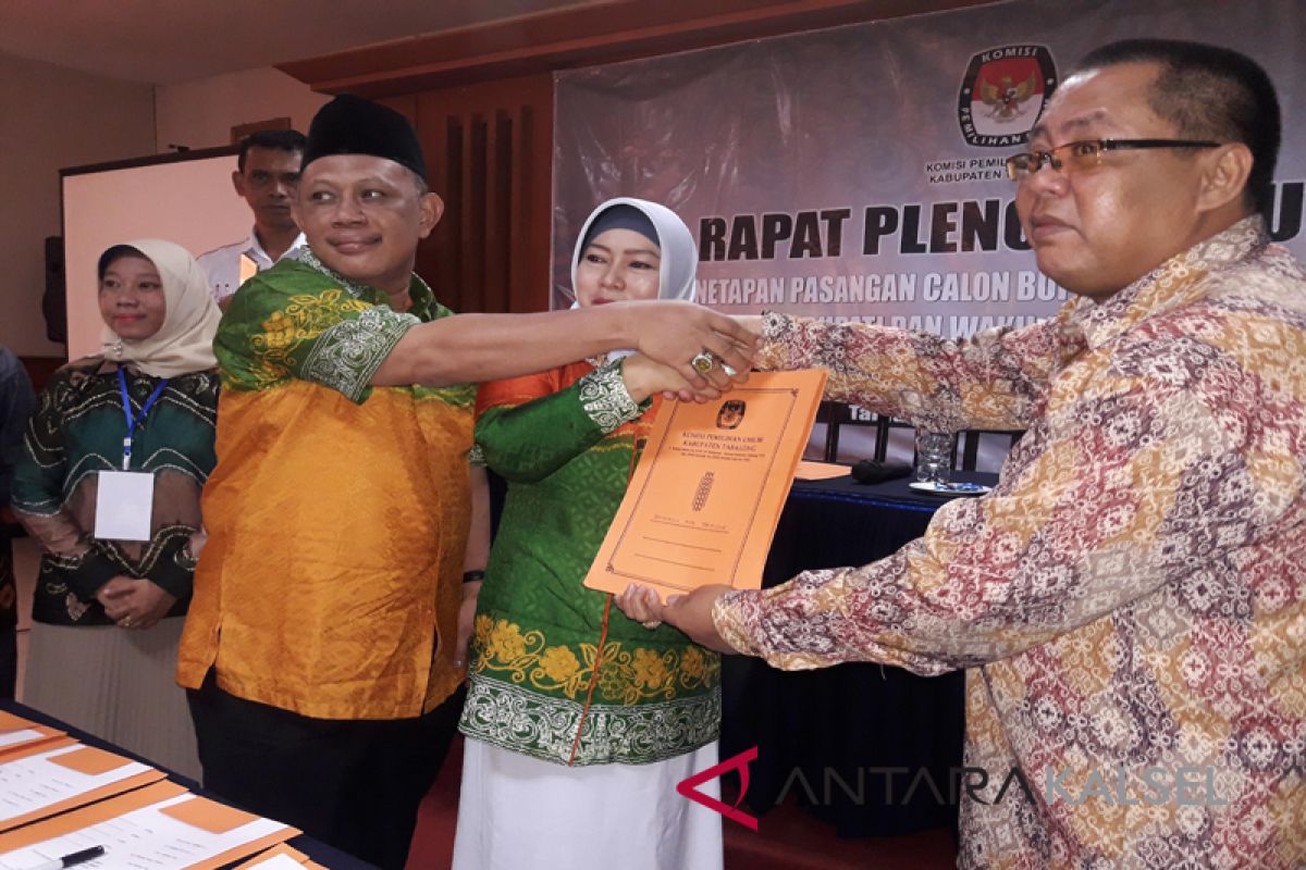 Dua Paslon Datang Terlambat Pada  Penetapan Cabup