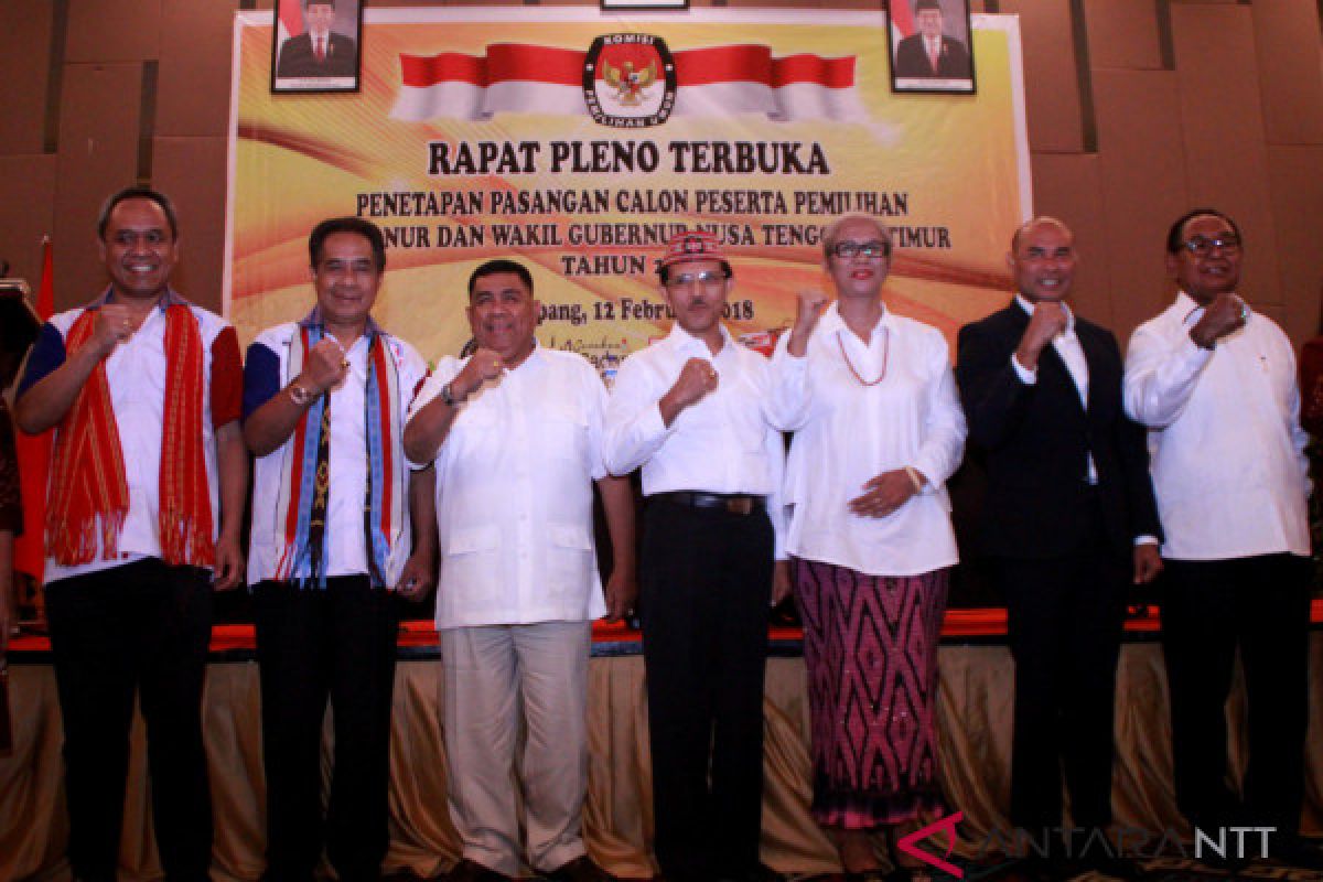 KPU tetapkan empat paket calon gubernur NTT