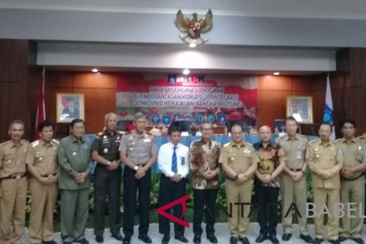 Pemprov Babel-KPK gelar rapat koordinasi berantas korupsi