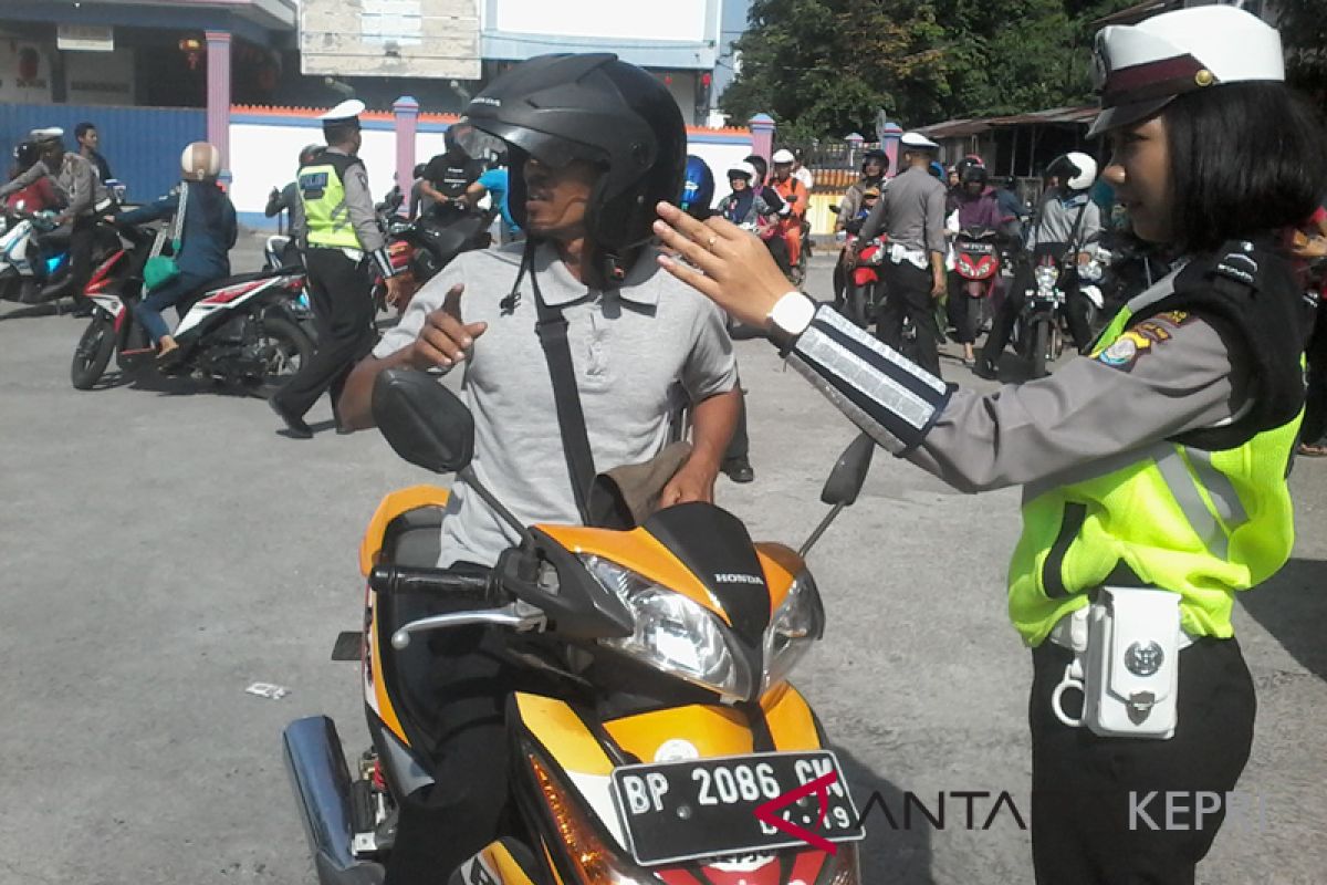 Satlantas Polres Karimun tertibkan motor modifikasi