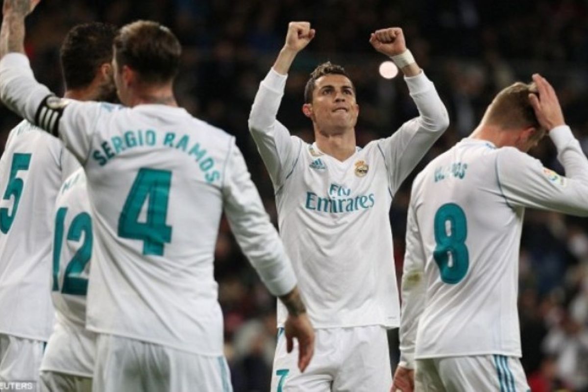 Ronaldo ukit trigol saat Real Madrid taklukkan Sociedad