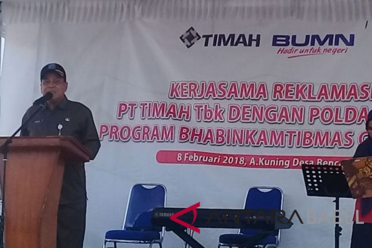 Babel - Timah kembangkan palawija di bekas tambang