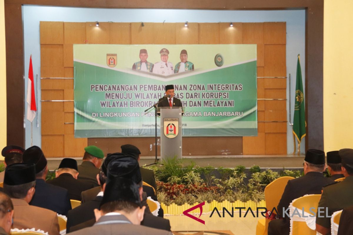 PA Banjarbaru Canangkan Zona Integritas Bebas Korupsi