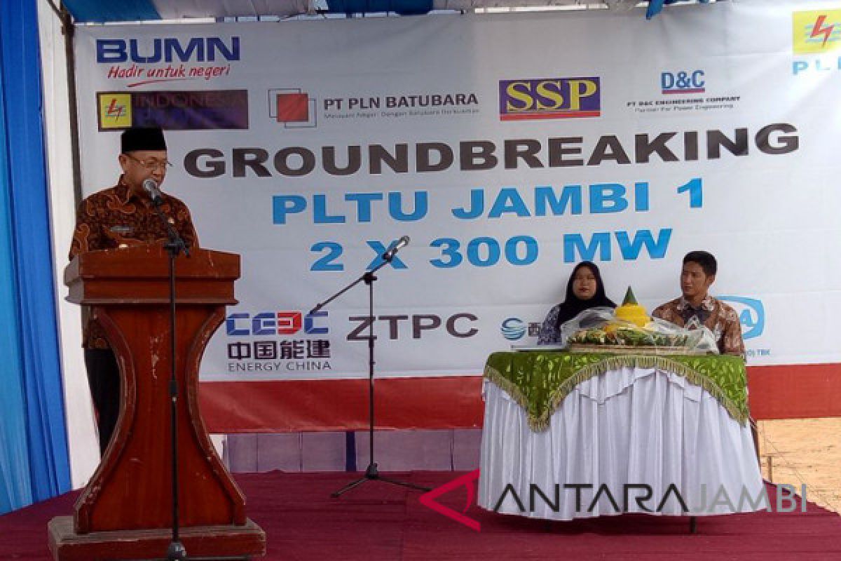 Ground breaking PLTU di Sarolangun