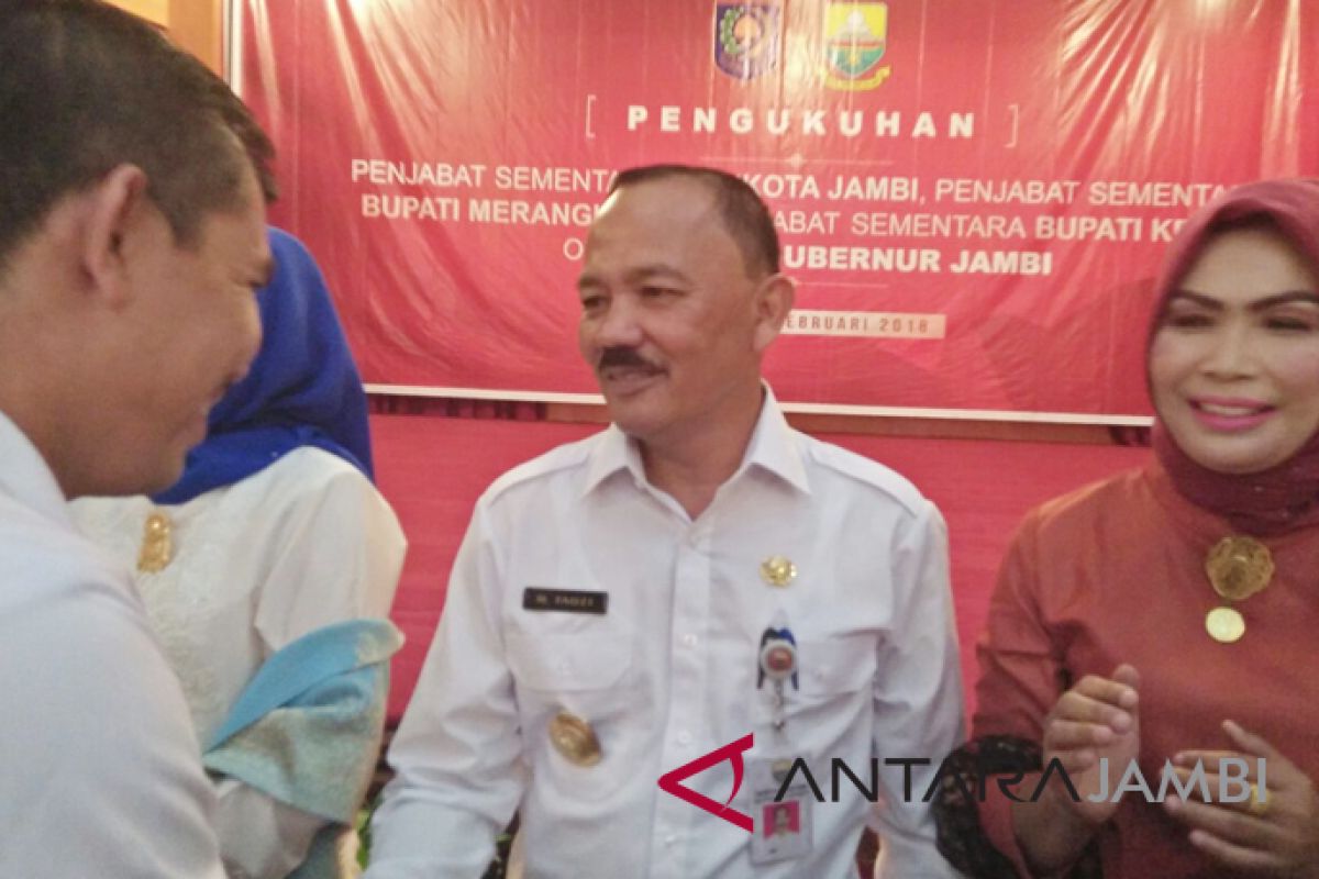 M Fauzi penjabat sementara Wali Kota Jambi