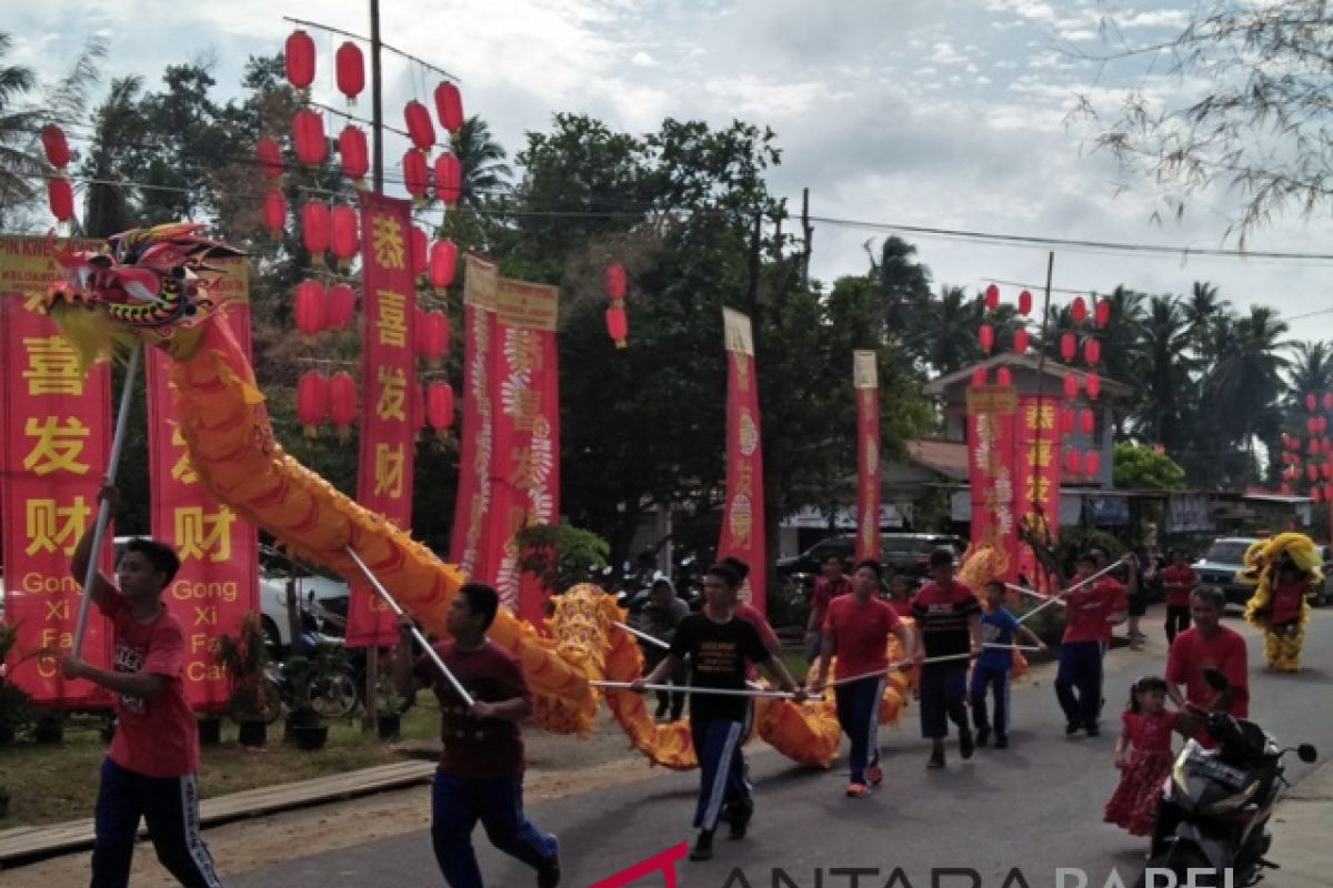 Rayakan Imlek warga Bangka gelar pesta rakyat