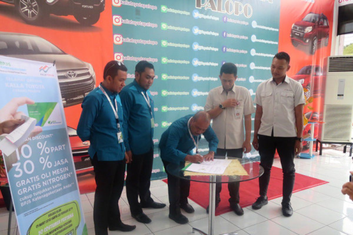 Kalla Toyota Palopo gandeng BPJS Ketenagakerjaan